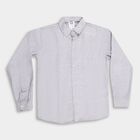 Boys' Casual Shirt, Light Grey, small image number null