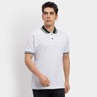 Men's 100% Cotton Collared Half Sleeves T-Shirt , हल्का हरा, small