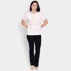 Ladies' Round Neck T-Shirt, हल्का गुलाबी, small image number null