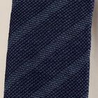 Men's Deep Navy Blue Acrylic Textured Muffler, Navy Blue, small image number null