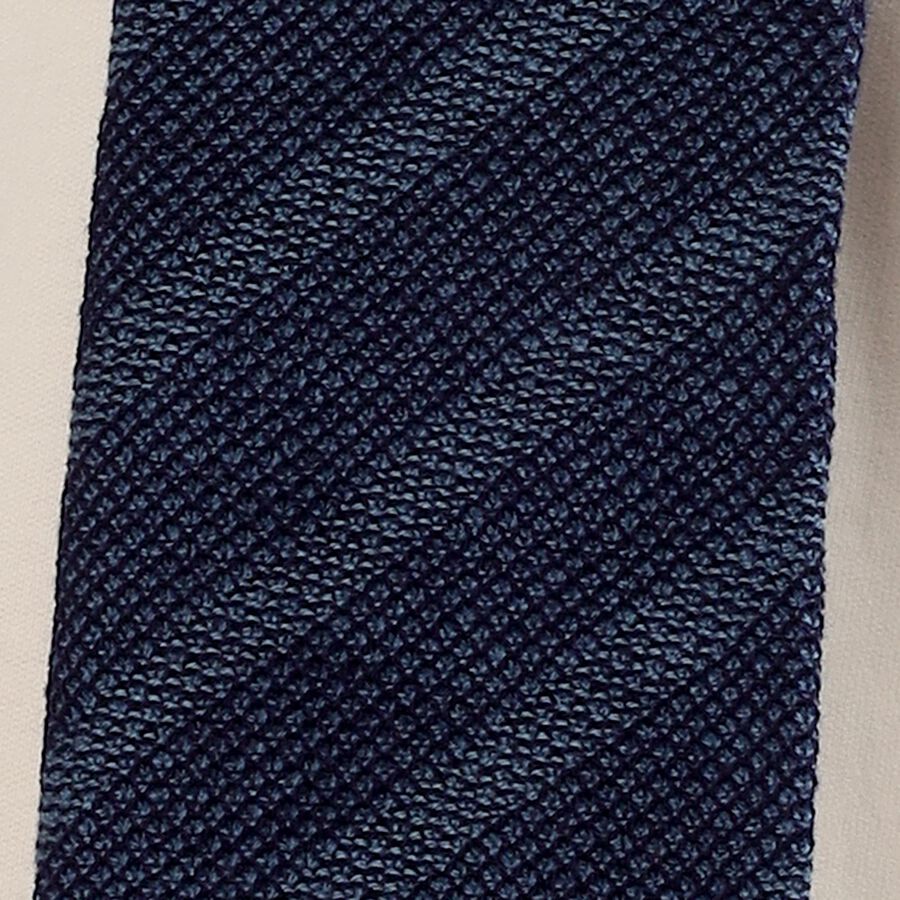 Men's Deep Navy Blue Acrylic Textured Muffler, Navy Blue, large image number null