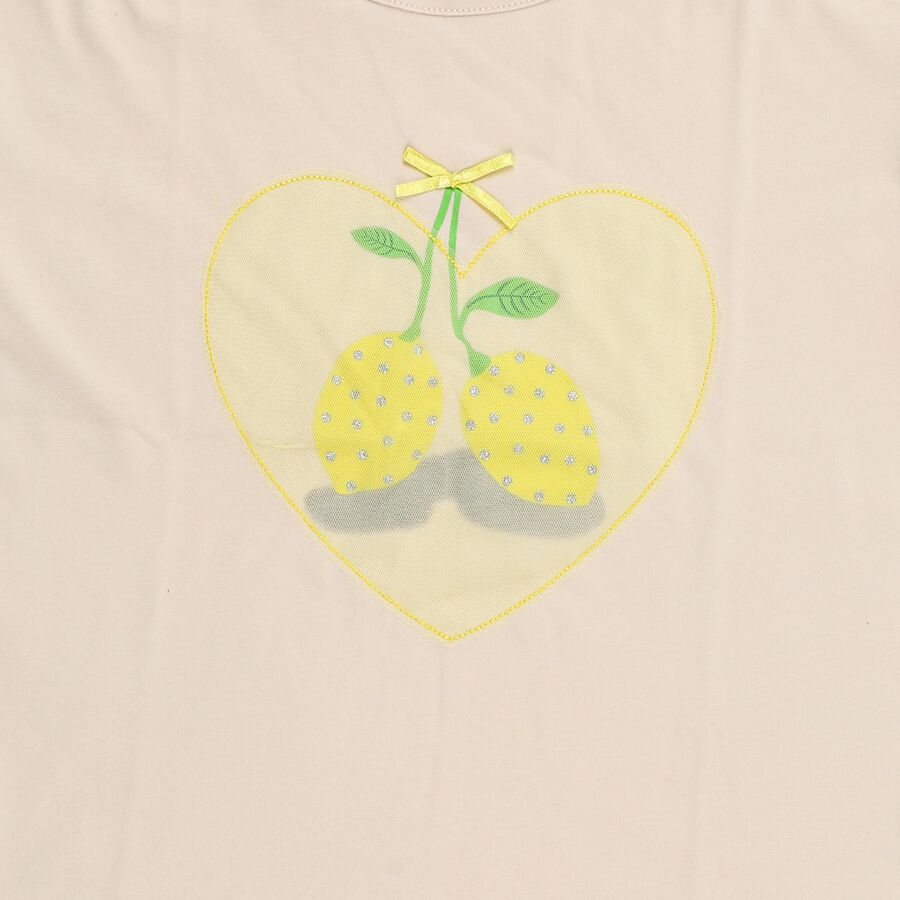 Girls' T-Shirt, Beige, large image number null