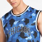 All Over Print Sleeveless T-Shirt, Navy Blue, small image number null