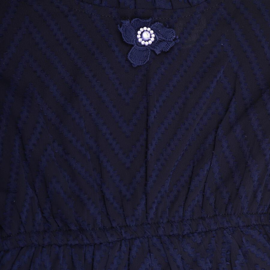 Girls' T-Shirt, Navy Blue, large image number null