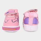Girls Bright Bubblegum Pink Velcro Strap Casual Shoes, गुलाबी, small image number null