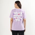 Ladies' 100% Cotton Round Neck T-Shirt, Lilac, small image number null
