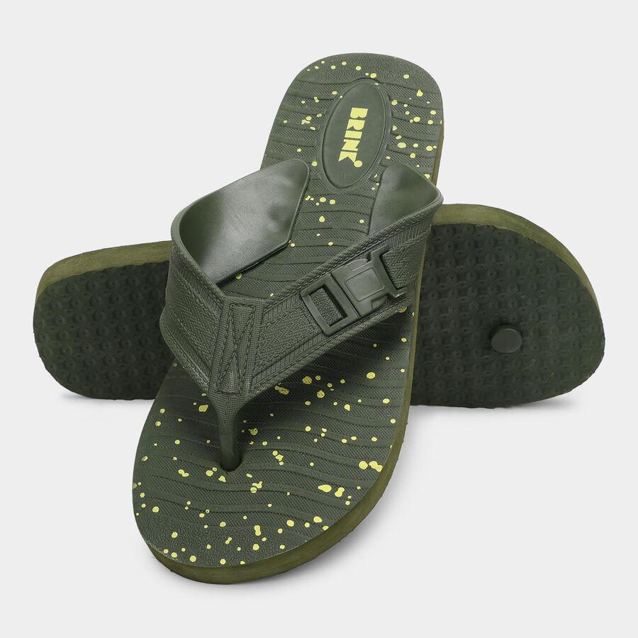 Men's Slipper, ओलिव, large image number null