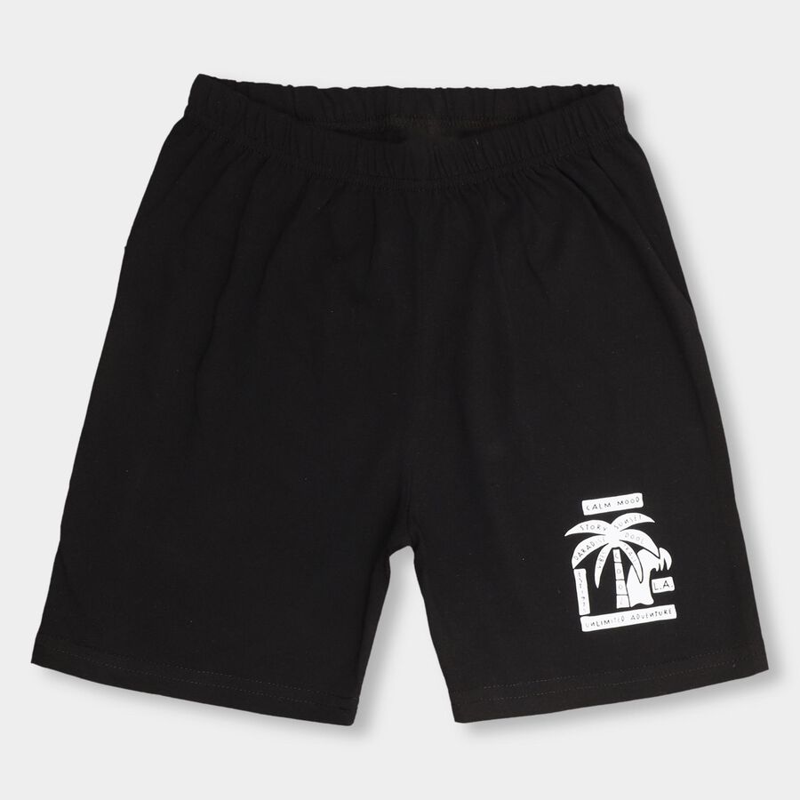 Boys' Bermudas, काला, large image number null