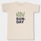 Boys' Beige Round Neck Printed T-Shirt, Beige, small