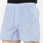 Men's Light Sky Blue Regular Fit Striped Boxers, Light Blue, small image number null