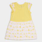 Infant Girls' 100% Cotton Frock, Yellow, small