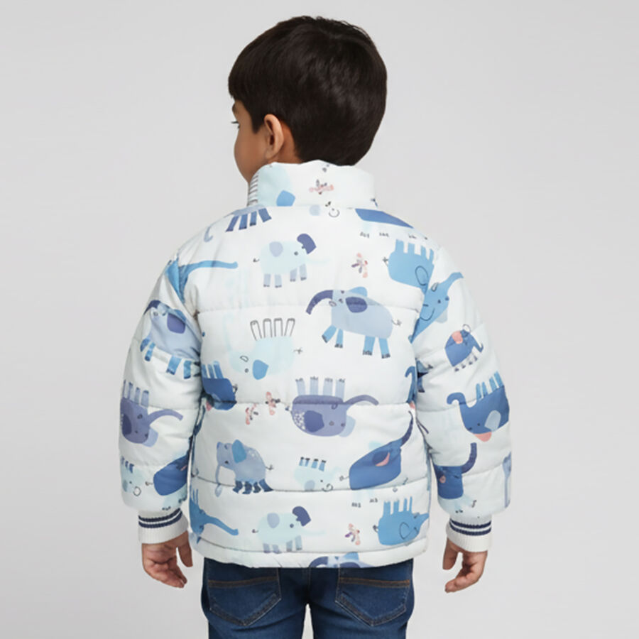 Infants Light Blue High Neck Casual Jacket, हल्का नीला, large image number null