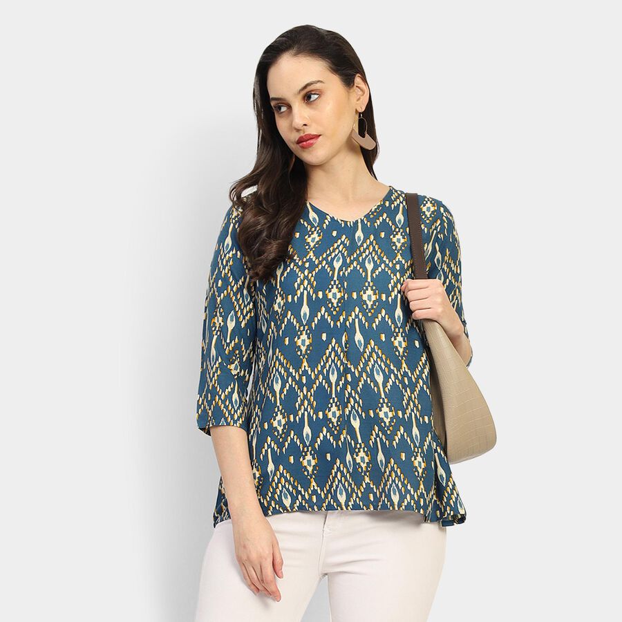 Ladies' Kurti , Mid Blue, large image number null