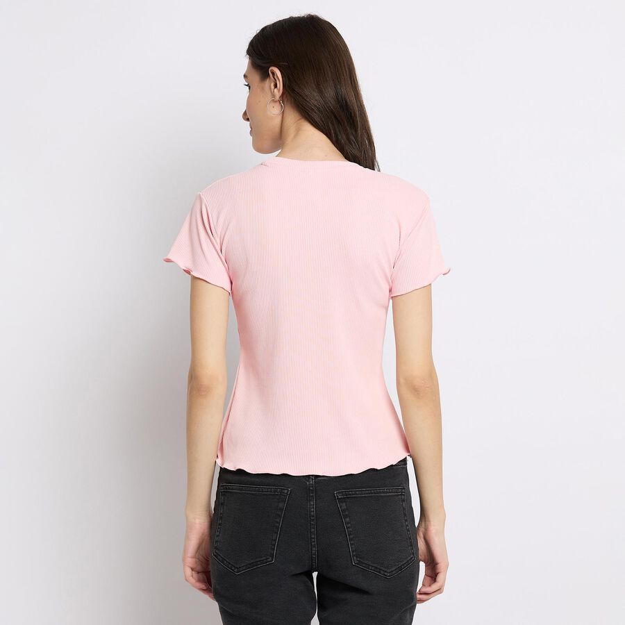 Ladies' Round Neck T-Shirt , Light Pink, large image number null