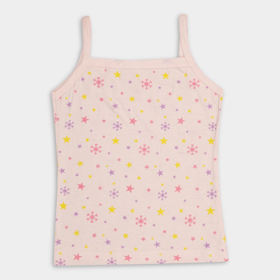 Girls' 100% Cotton Vest (Pack of 2), Pink, large