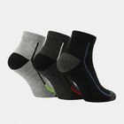 Men's Ankle Length Pack of 3 Socks ( Grey, Blue, Black ), मिश्रित हल्का ग्रे, small