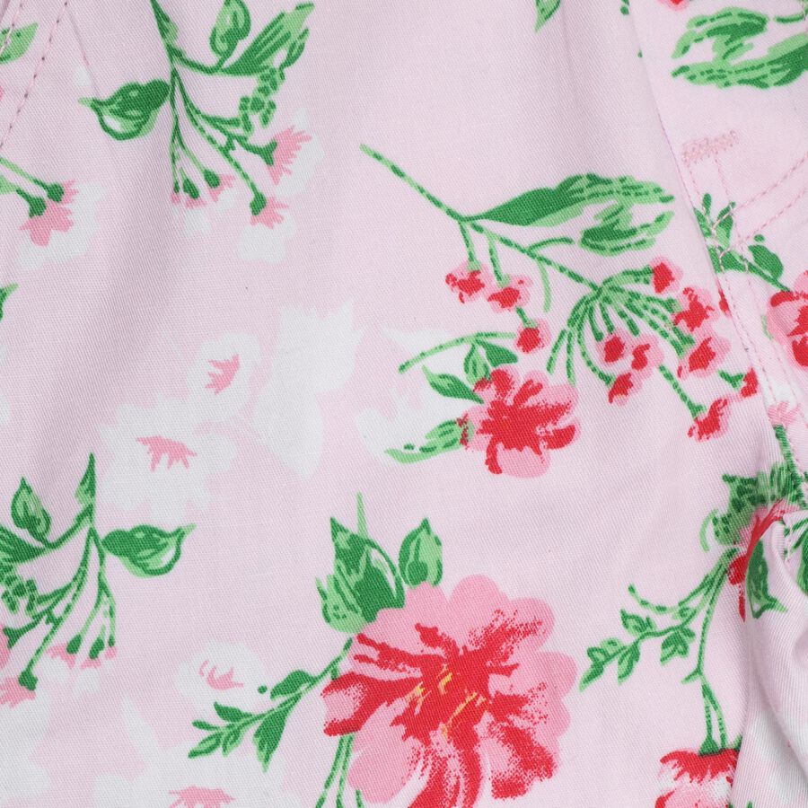 Girls' 100% Cotton Trousers , Peach, large image number null