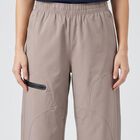 Women's Grey Straight Fit Zip Pocket Track Pants, Light Grey, small