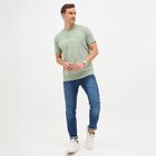 Men's Light Sage Green Henley Neck Casual T-Shirt, Light Green, small image number null