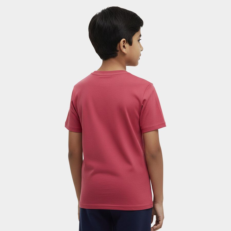 Boys' Half Sleeves T-Shirt, Pink, large