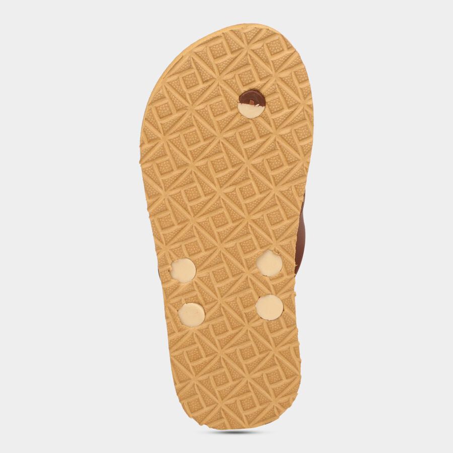 Kids Printed Flip Flops, भूरा, large image number null