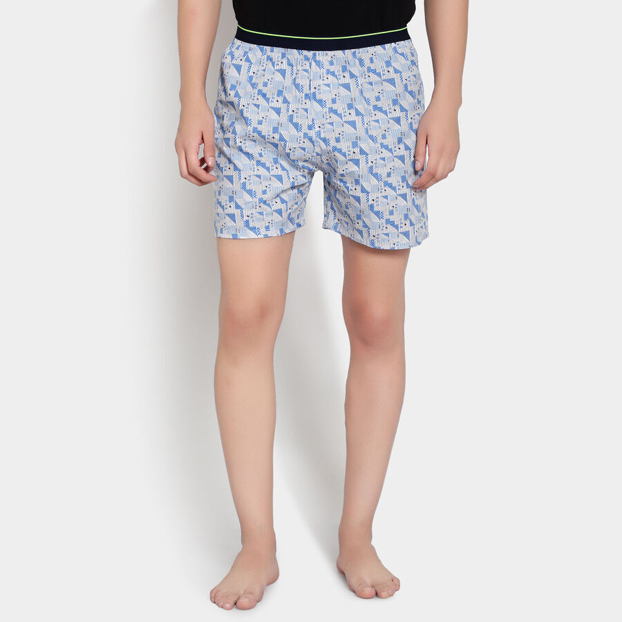 Cotton Printed Boxers, Dark Grey, large image number null