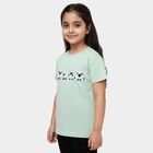 Girls' T-Shirt, हल्का हरा, small
