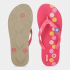 Women's Pink Flip-Flops Slippers, गुलाबी, small