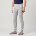 Men's Grey Ribbed Long Johns Thermal, मिश्रित हल्का ग्रे, small