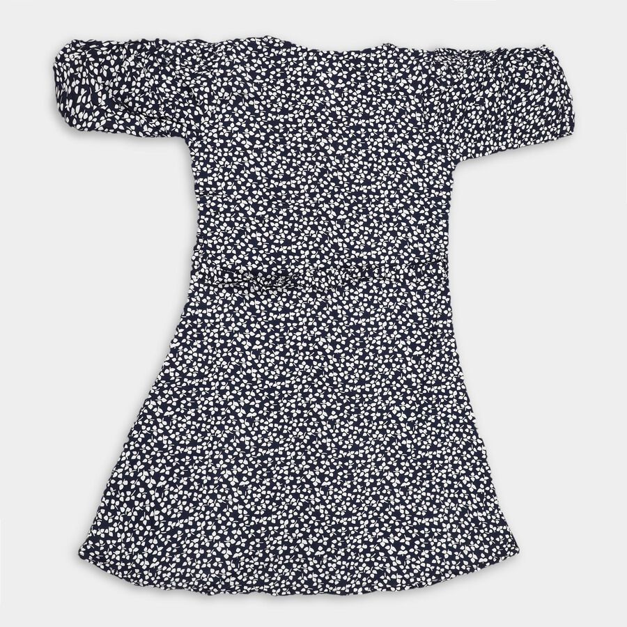 Girls' Dress , Mid Blue, large image number null