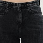 Ladies' 100% Cotton Jeans, Black, small image number null