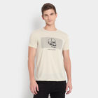 Round Neck Slim Fit T-shirt, Beige, small image number null