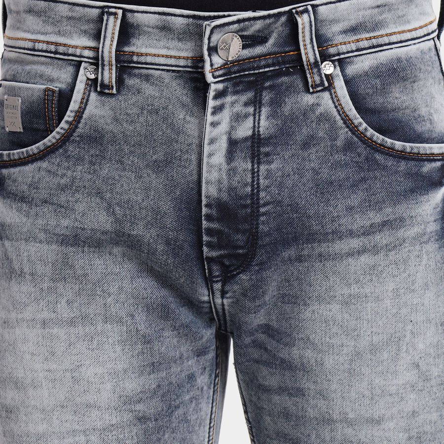 Men's Skinny Jeans, Dark Grey, large image number null