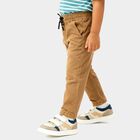 Boys' Beige Regular Fit Elasticated Waist Jeans, Beige, small