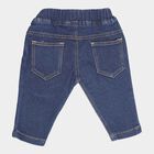 Infants Washed Elasticated Regular Jeans, Mid Blue, small image number null