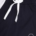 Boys' Navy Cotton Round Neck Graphic Baba Suit, Navy Blue, small image number null