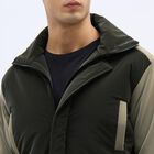 Men's Dark Olive Green Zip Bomber Jacket, हल्का हरा, small image number null