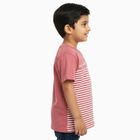 Boys' 100% Cotton Half Sleeves T-Shirt, Pink, small image number null
