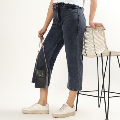 Women's Muted Denim Blue Slim Fit Jeans