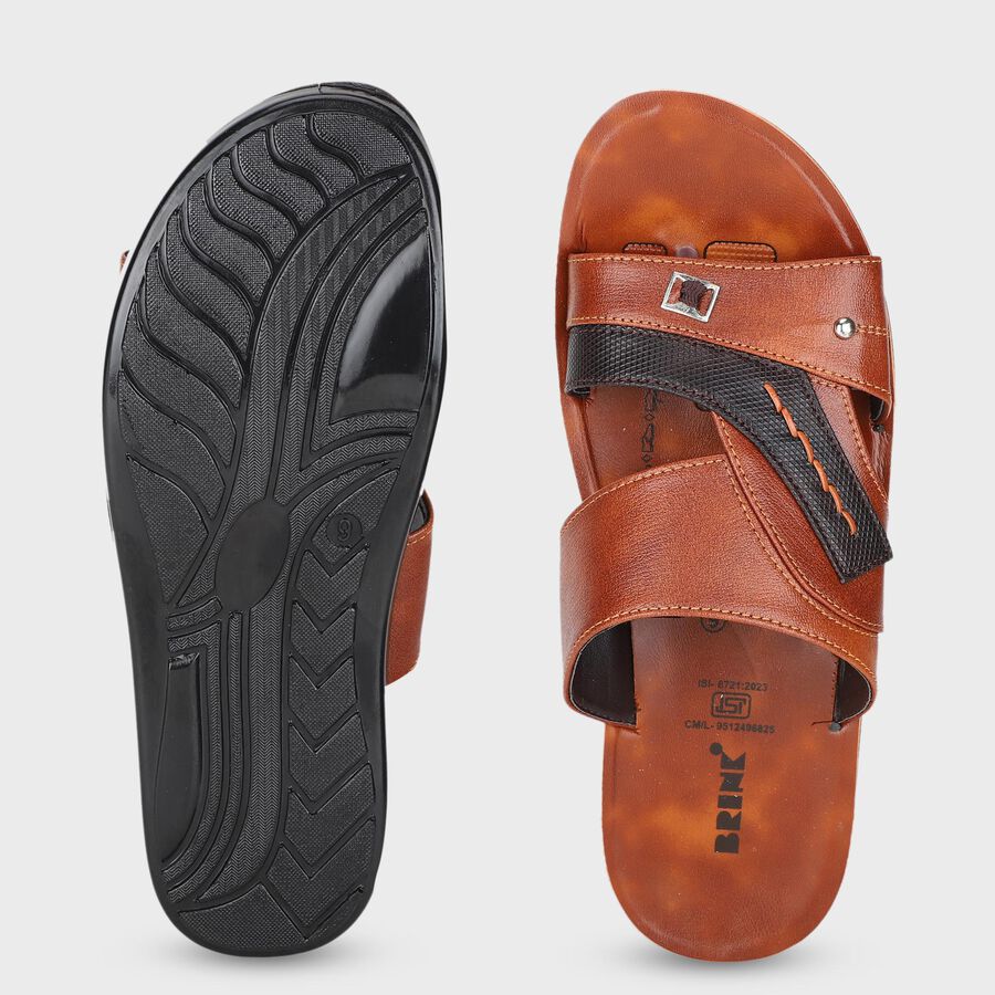 Men's Sandal, भूरा, large
