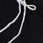 Boys' Black Regular Fit Drawstring Bermuda Shorts, Black, small