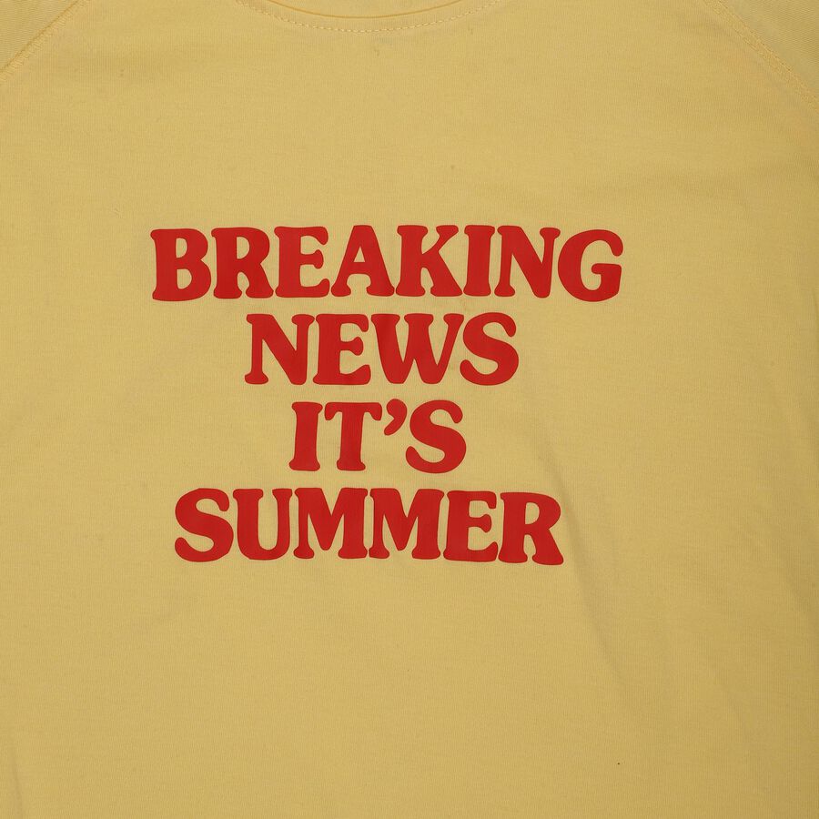 Girls' T-Shirt, Yellow, large