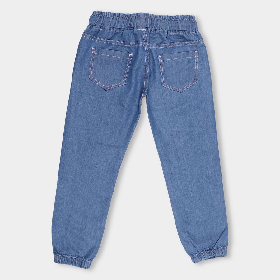 Girls' Jeans, मध्यम नीला, large image number null
