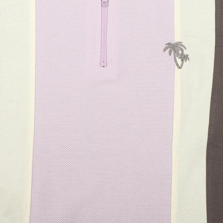 Boys Lilac Cotton Polo Neck Polo Boys T-Shirt, Lilac, large