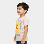 Boys' Half Sleeves T-Shirt, गहरा पीला, small