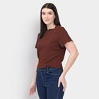 Ladies'  Crop  Top, Brown, small