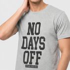 Men's Grey Round Neck Graphic Print T-Shirt, Melange Light Grey, small