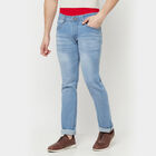 Classic 5 Pocket Straight Jeans, Light Blue, small image number null