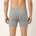 Men Grey Regular Fit Solid Trunks, Melange Light Grey, small