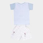 Infants Cotton Round Neck Baba Suit, Light Blue, small image number null